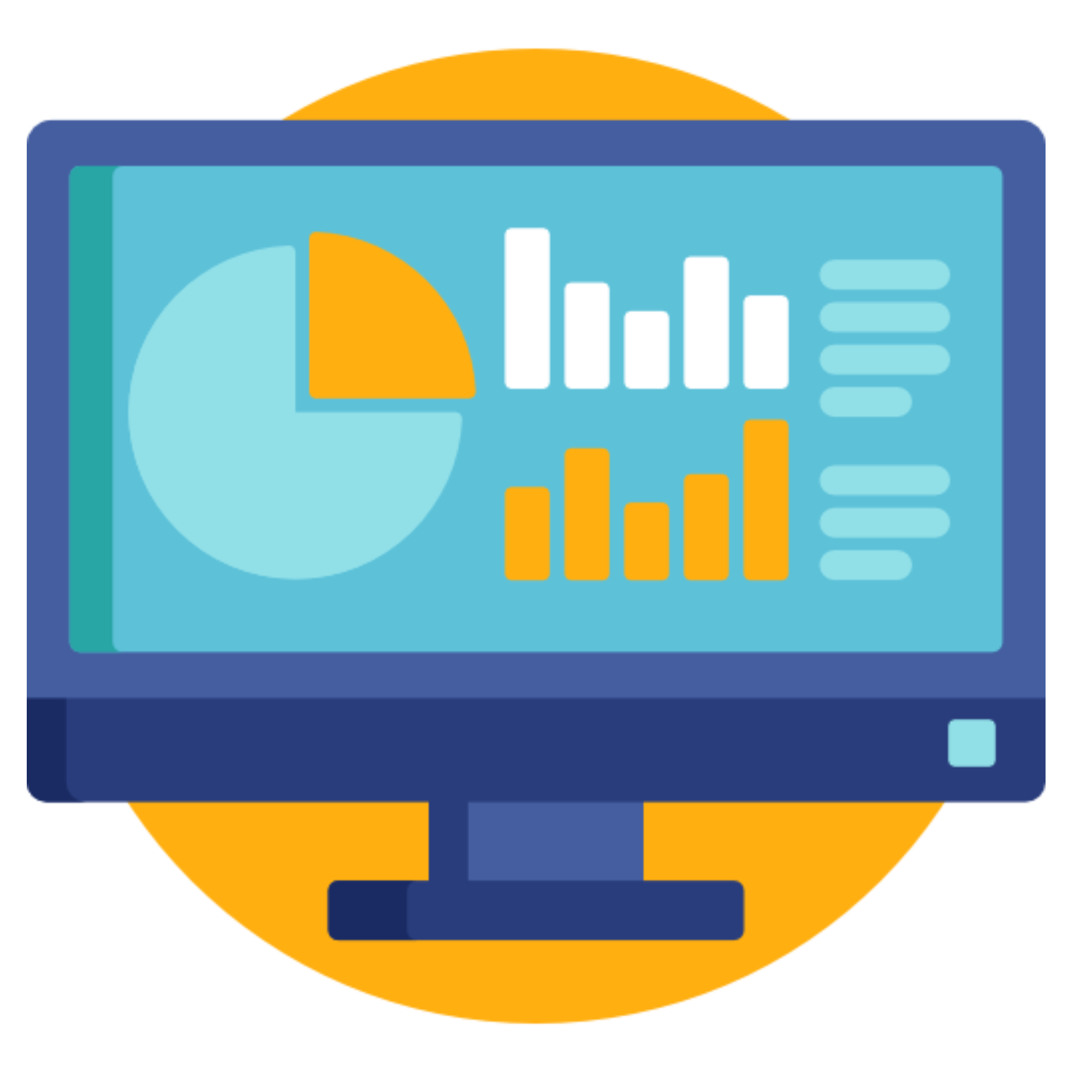 Analytics dashboard icon representing M Shuvon's expertise in web analytics, user tracking, and performance reporting